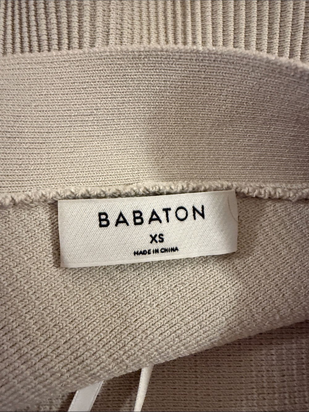 Babaton Ivory Ribbed Knit Tank - Picture 2 of 2